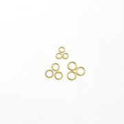 Gold Plated 925 Sterling Silver Close Jump Rings 3,4,5 & 6mm.